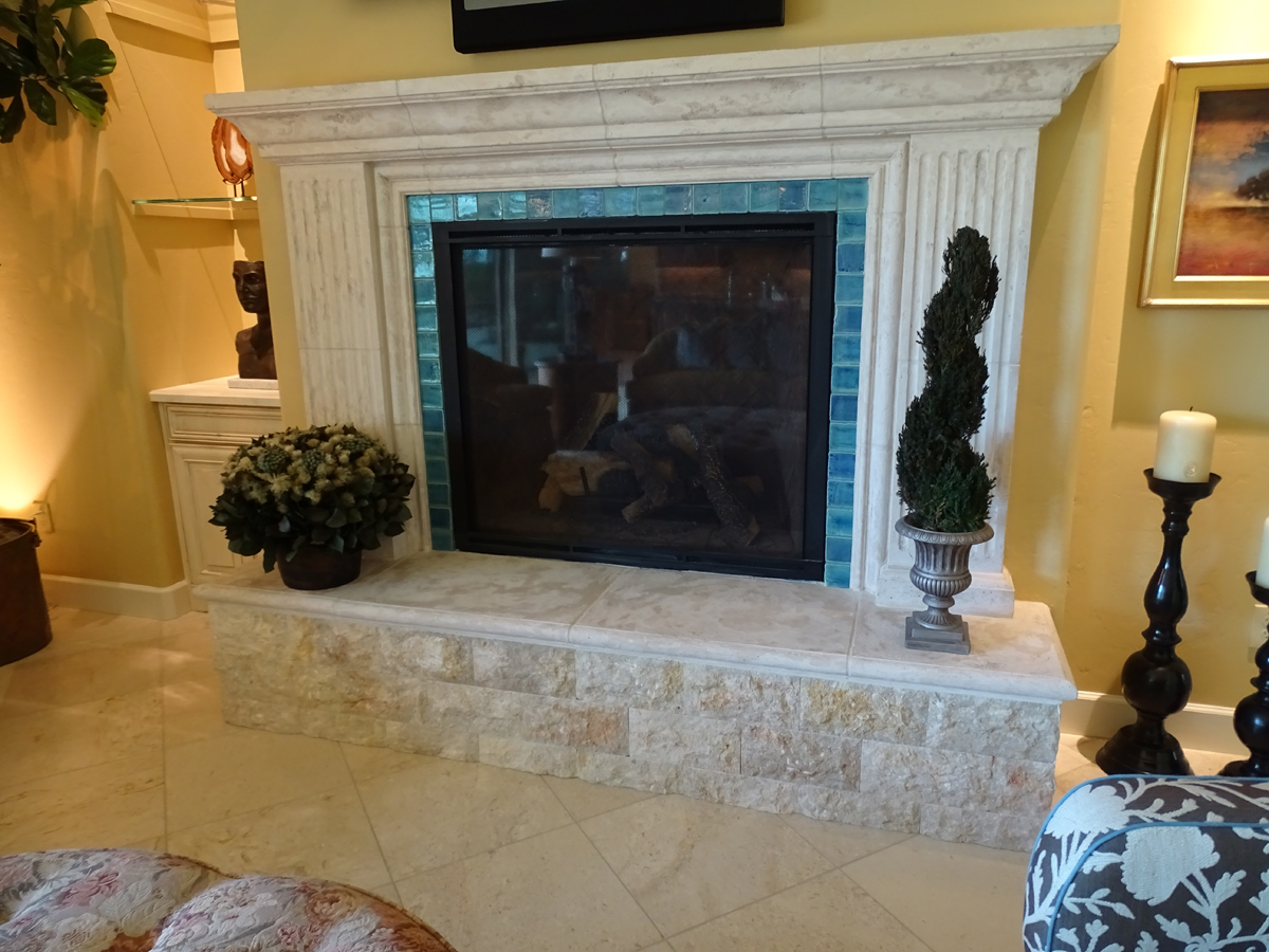 Fireplace tile installation Tucson Certified Tile Installer (520